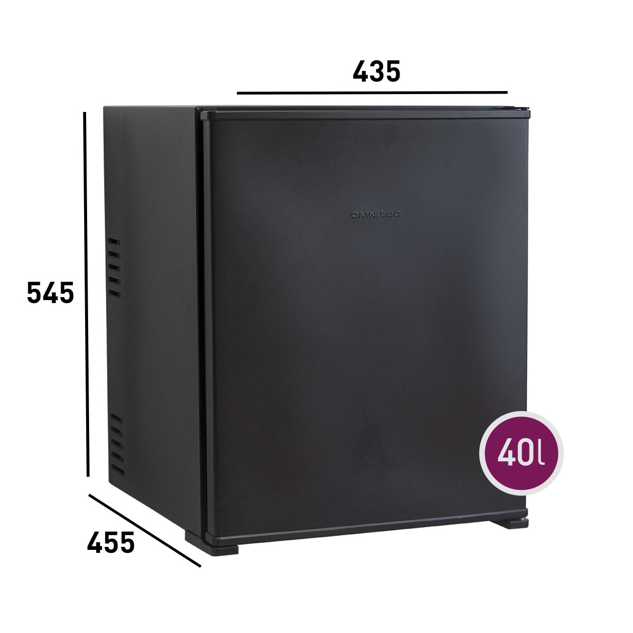 Dimensiones minibar Pure N 40 litros